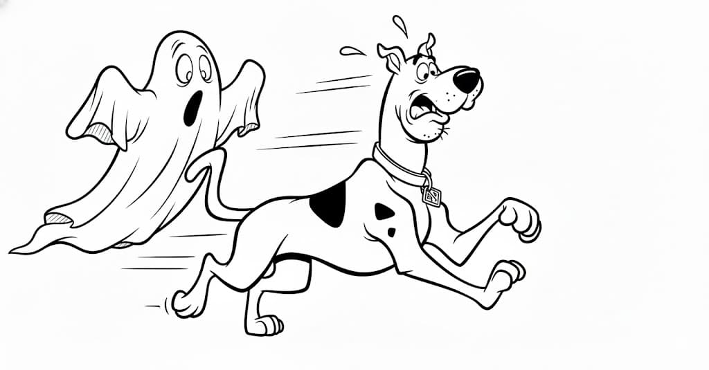 Ghost chasing scooby