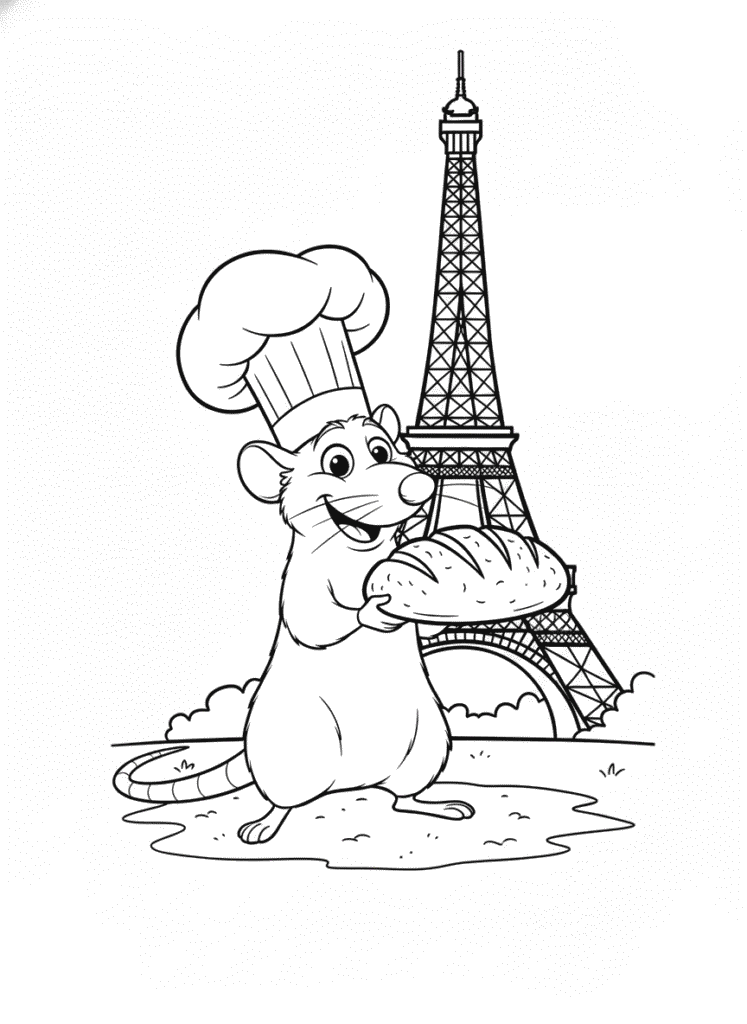 Remy with Eiffel Tower